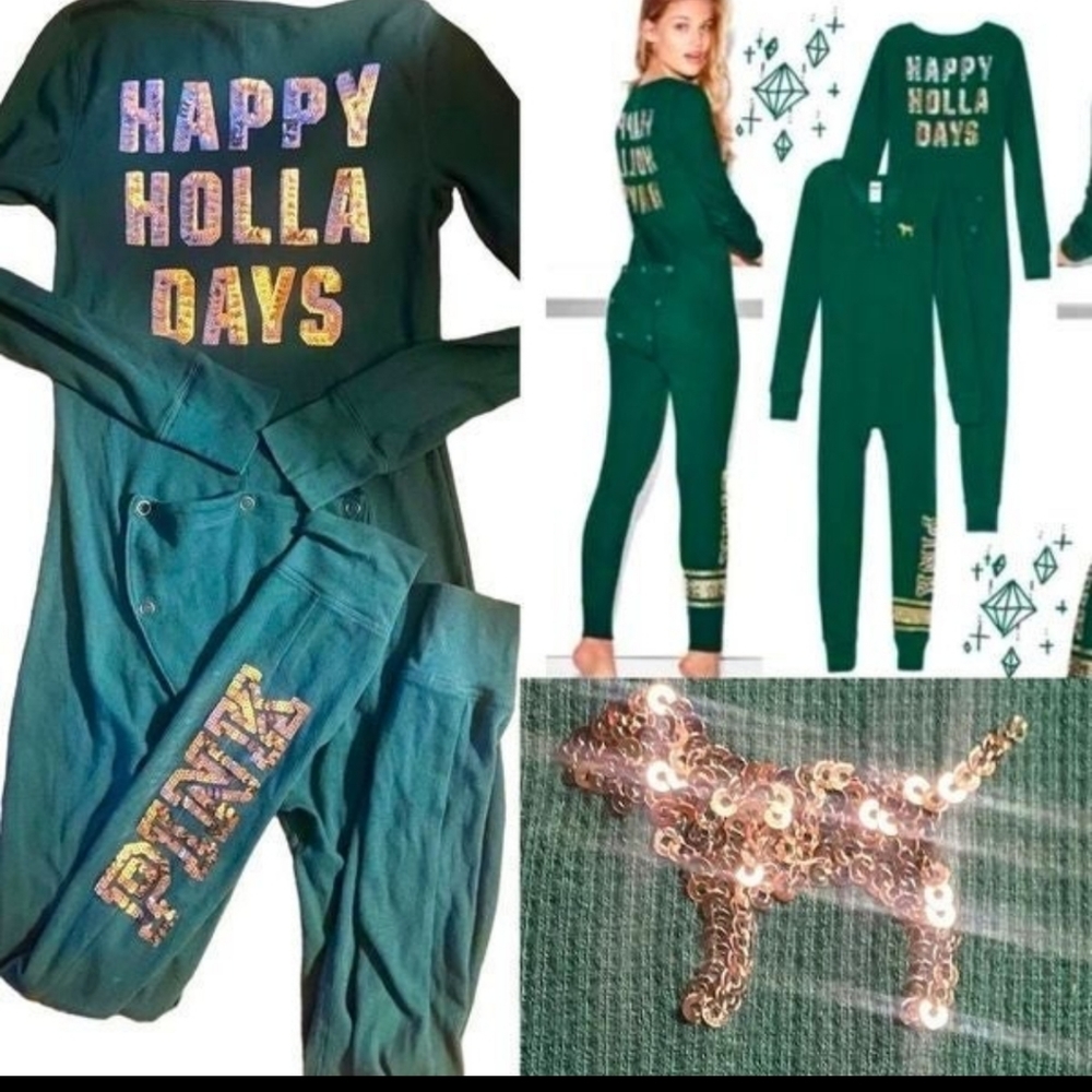 Victoria Secret Happy Holidays Onesie♡♡♡